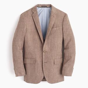J Crew Ludlow Blazer in Italian Linen Silk - 42R (Includes garment bag)
